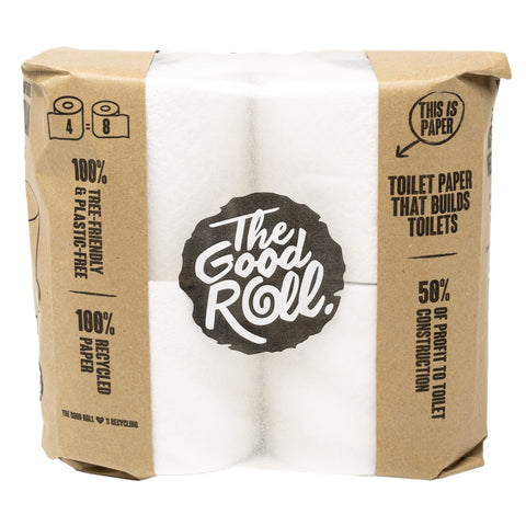 The Good Roll Wrapless 2 Ply Toilet Roll 4 Pack