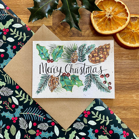 Merry Christmas Plantable Eco Card