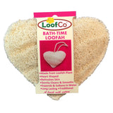 LoofCo Bath Time Loofah Heart Shape