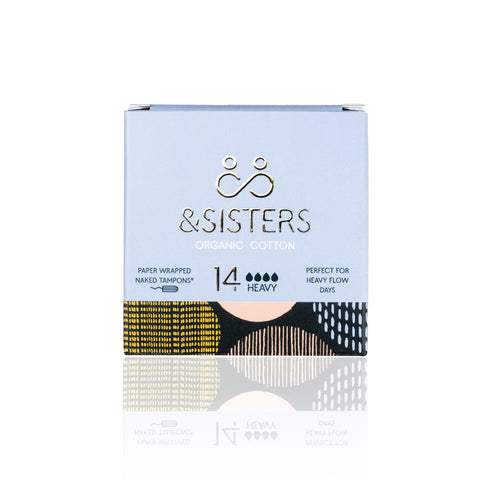 &Sisters Eco Naked Tampons - Heavy 14 pcs