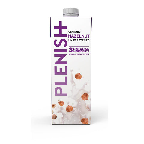 Plenish Organic Hazelnut Milk 1L - Recyclable Carton