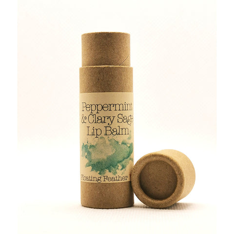 Floating Feather Plastic Free Lip Balm - Peppermint & Clary