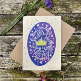 Cover Yourself in Sparkles Plantable Eco Greetings Card