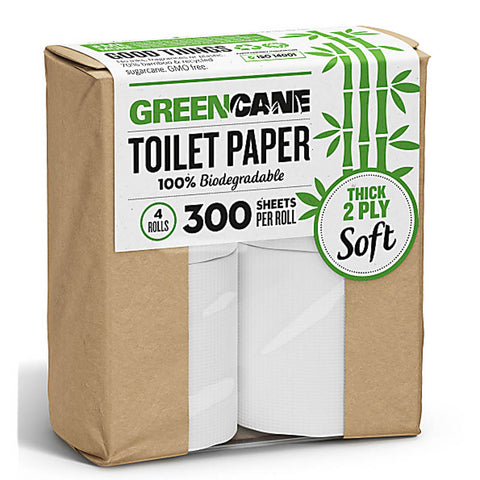 Green Cane 4 Pack Toilet Roll