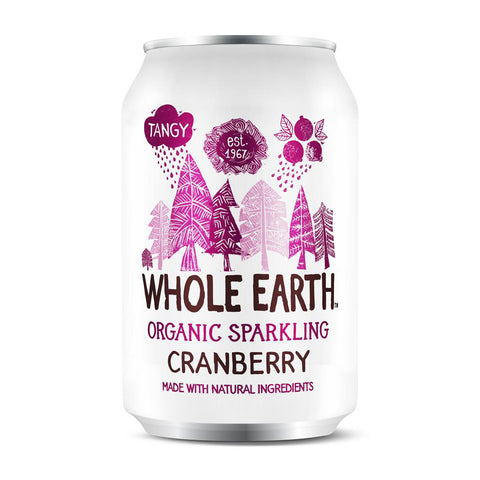 Whole Earth Organic Sparkling Cranberry 330ml