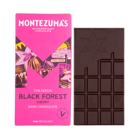 Montezumas Black Forest Dark Chocolate with Cherry 90g