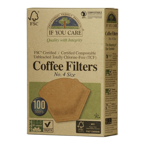 Compostable Coffee Filters Size 4 - If You Care
