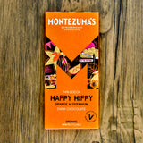 Montezuma's Happy Hippy Orange & Geranium Dark Chocolate 90g