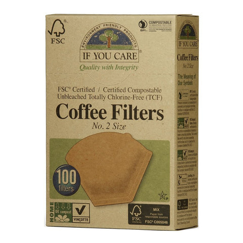Compostable Coffee Filters Size 2 - If You Care