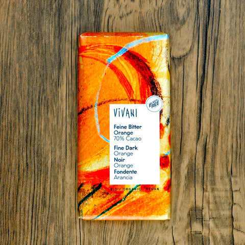 Vivani Fine Dark Orange 70% Chocolate 100g